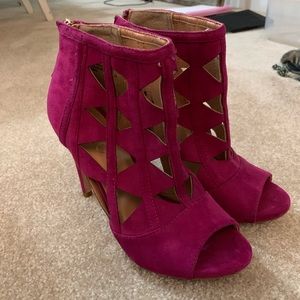 Xoxo Fuschia  heels